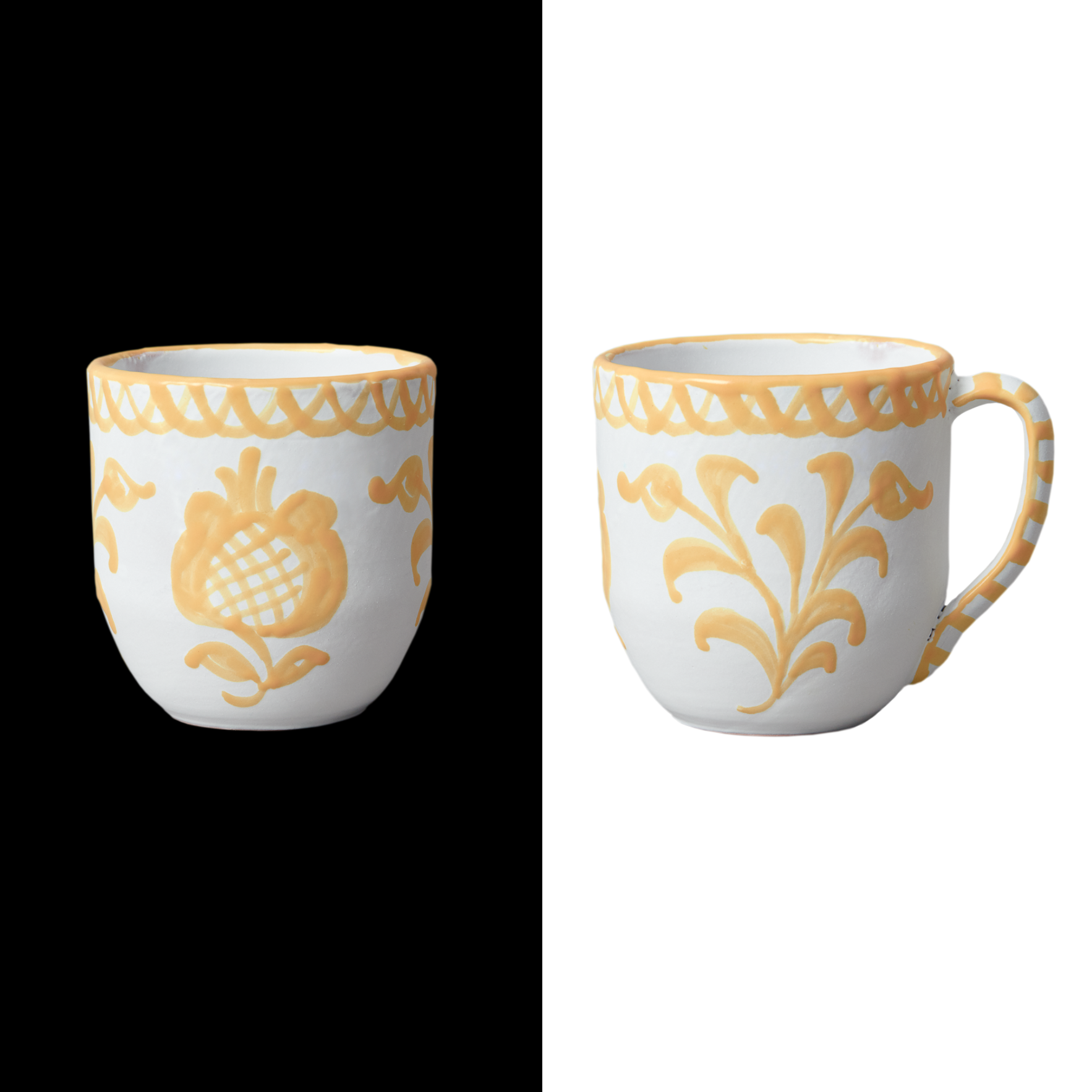 peach Handcrafted Traditional Coffee Mug tea mug classic Handmade Mug with Unique and modern Granada Design