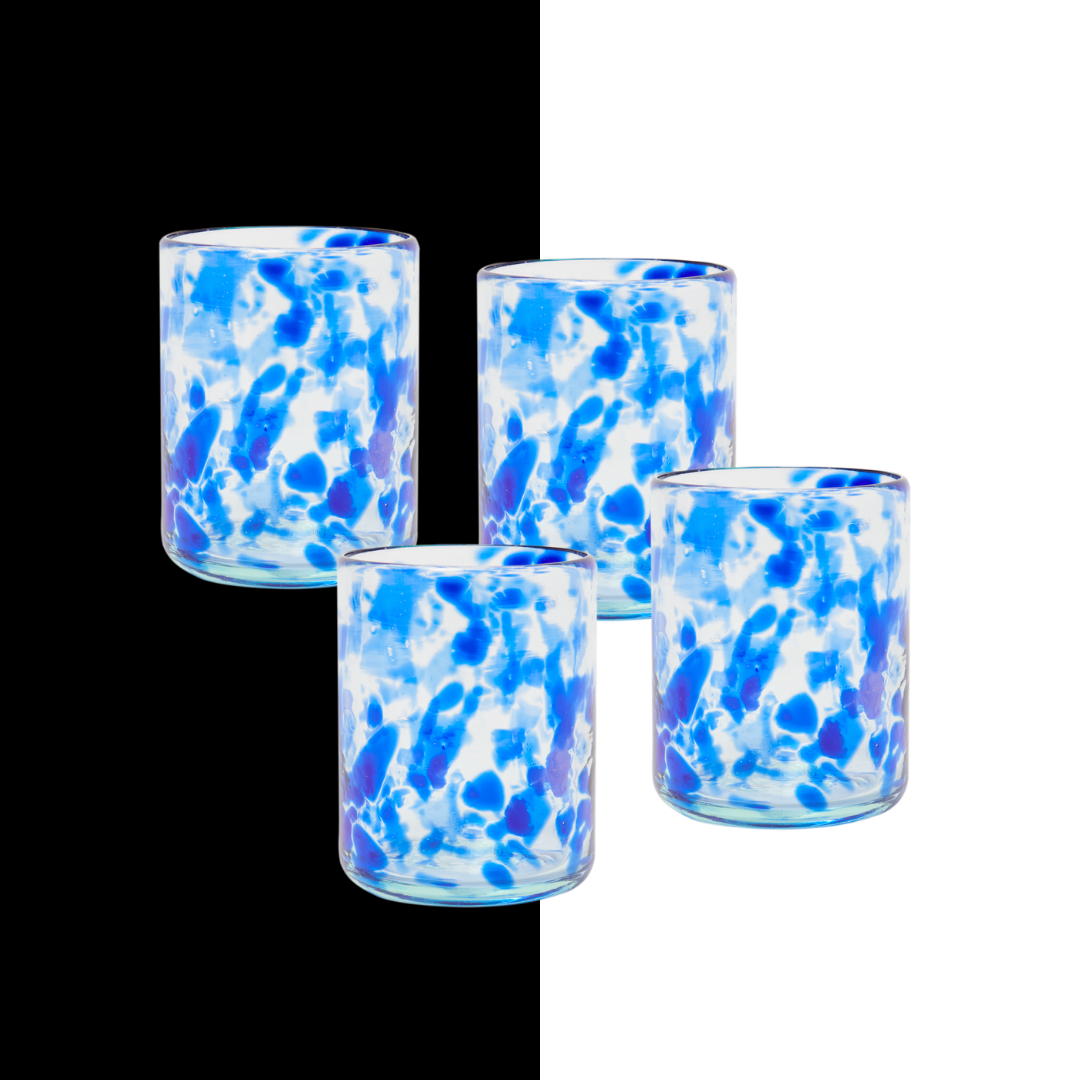 THE SPOTTED GLASS, SET OF 4