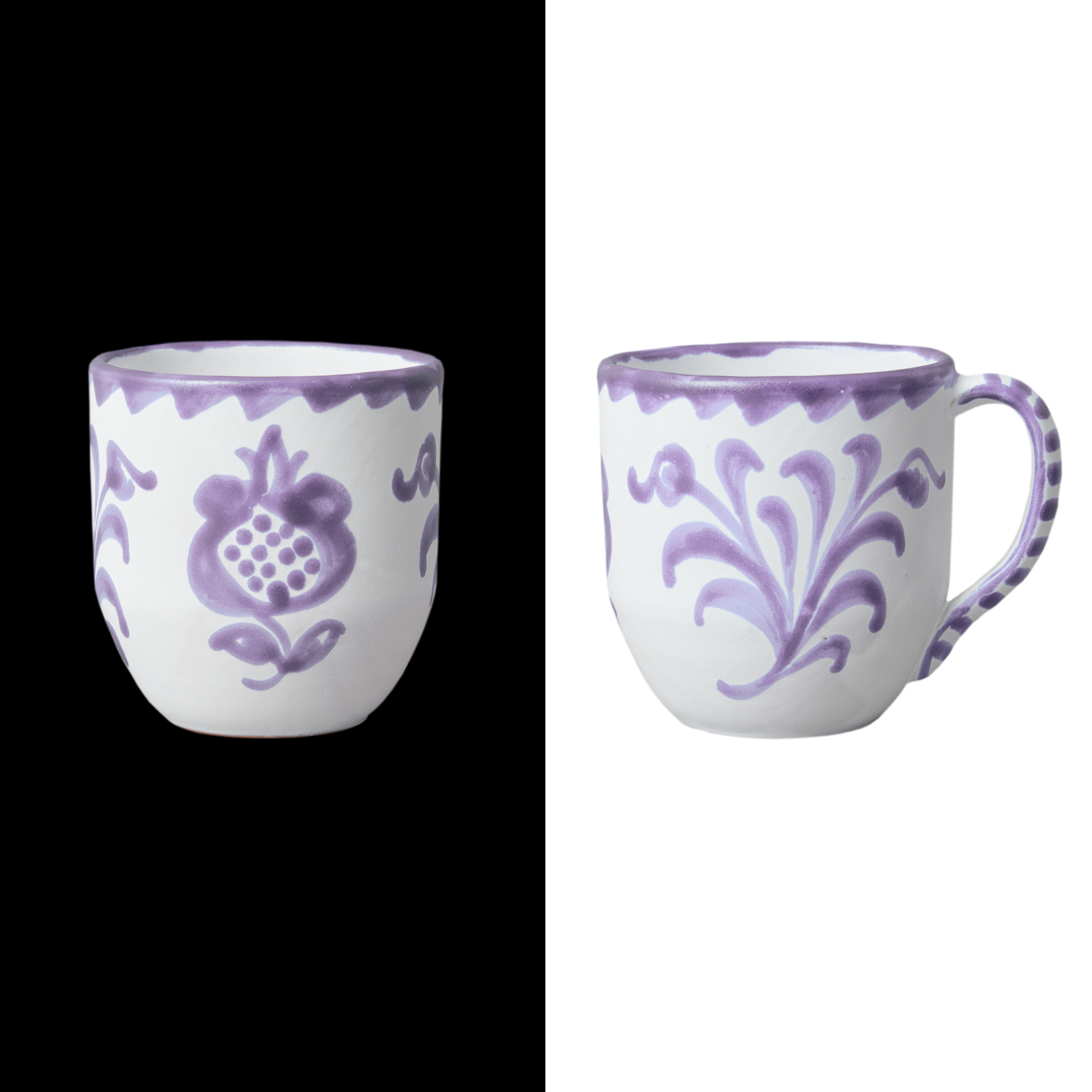 lilac Handcrafted Traditional Coffee Mug tea mug classic Handmade Mug with Unique and modern Granada Design