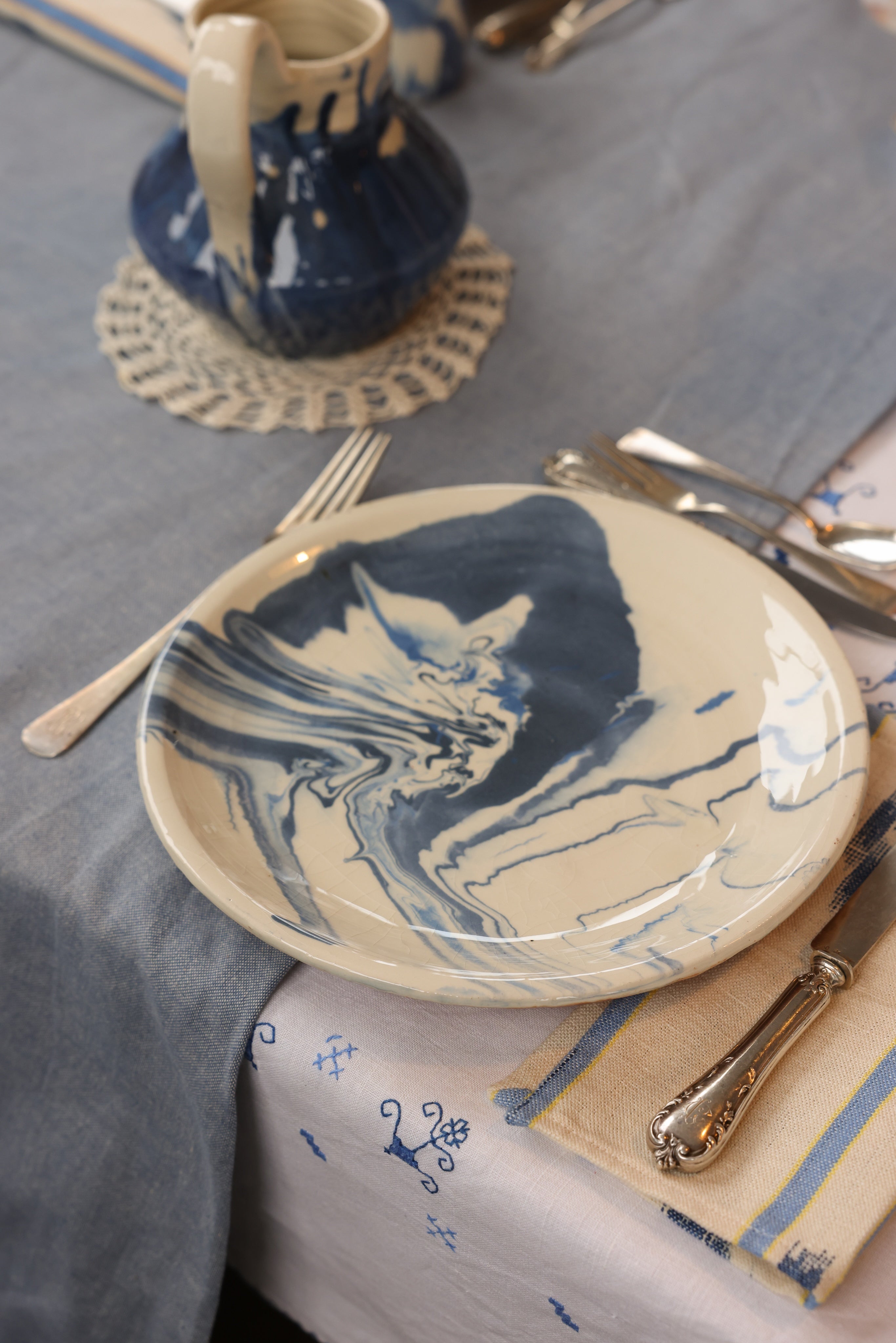 THE MARBLED DINNER PLATE, SET OF 4