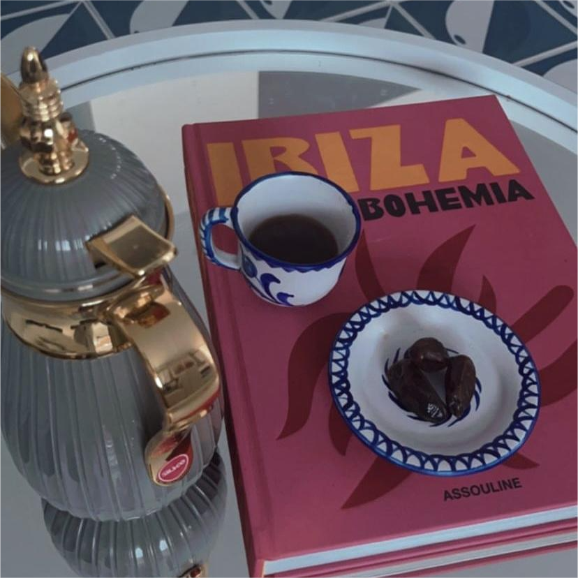 Café con Leche Mug and Saucer blue and white from hotel mongibello ibiza