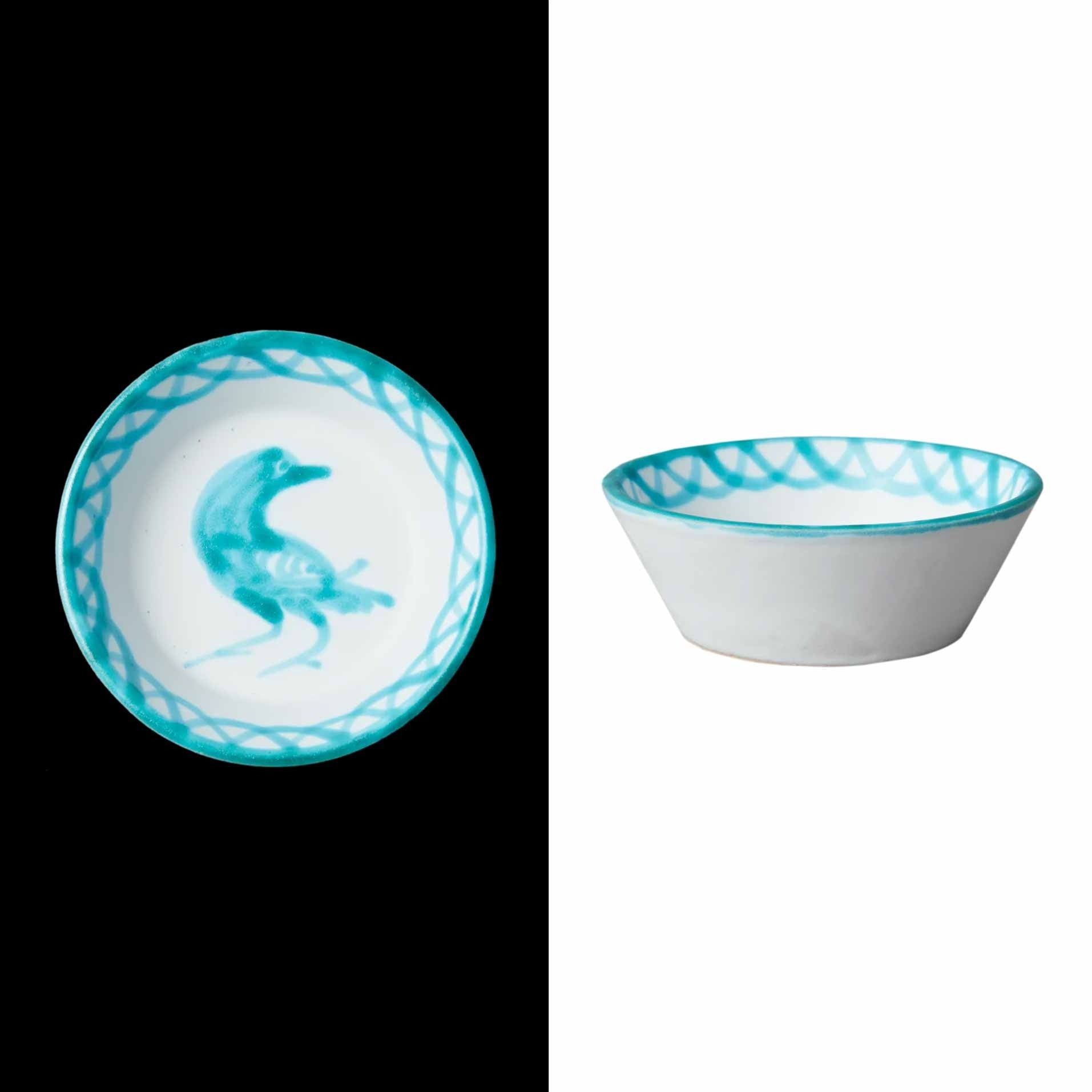 001 handmade mini bowl with traditional designs from granada spain handmade by traditional artisans turquoise